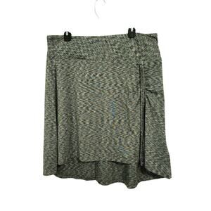 North Face Cypress Pull-On Ruched Tie Asymmetrical Stretch Grey Skirt Size XL